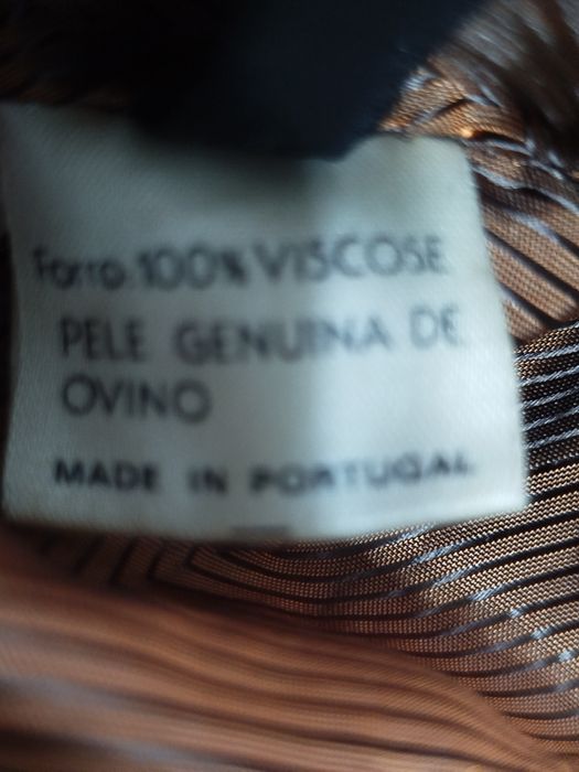 Casaco comprido em pele genuína GMB