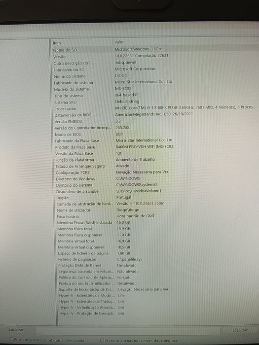 PC + monitor em muito bom estado