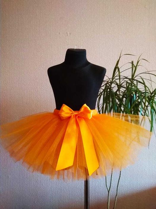 Карнавальний костюм мандаринка лисичка білочка 5-7р. обруч і спідничка