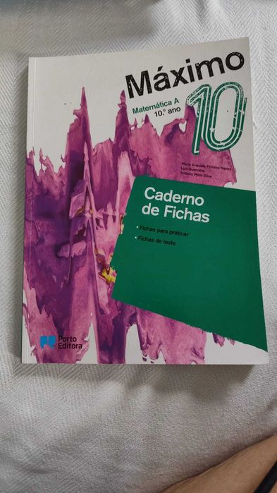 Cadernos de Fichas Matemática - Máximo 10, 11 e 12