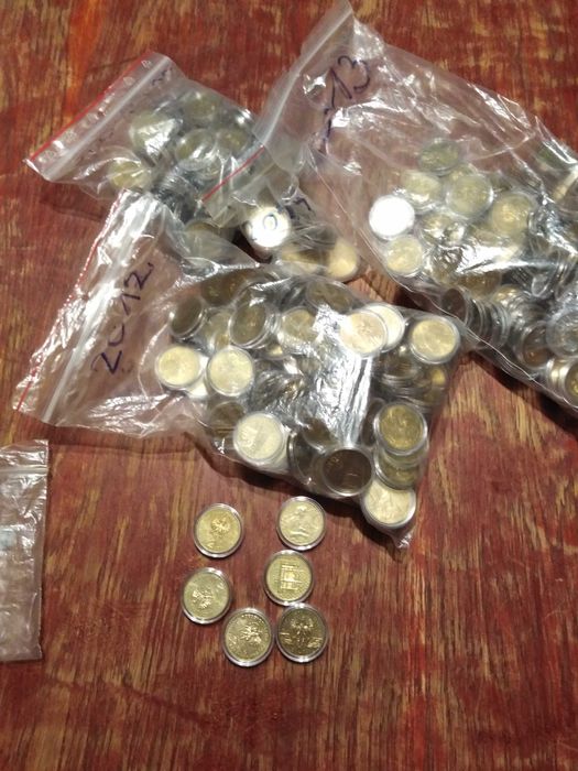 Moneta 2 zł okolicznościowe  obiegowe zestaw ponad 500 sztuk