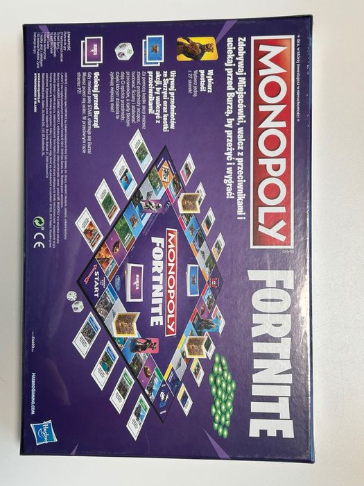 Monopoly Fortnite - polska wersja, całkowicie nowa w folii.