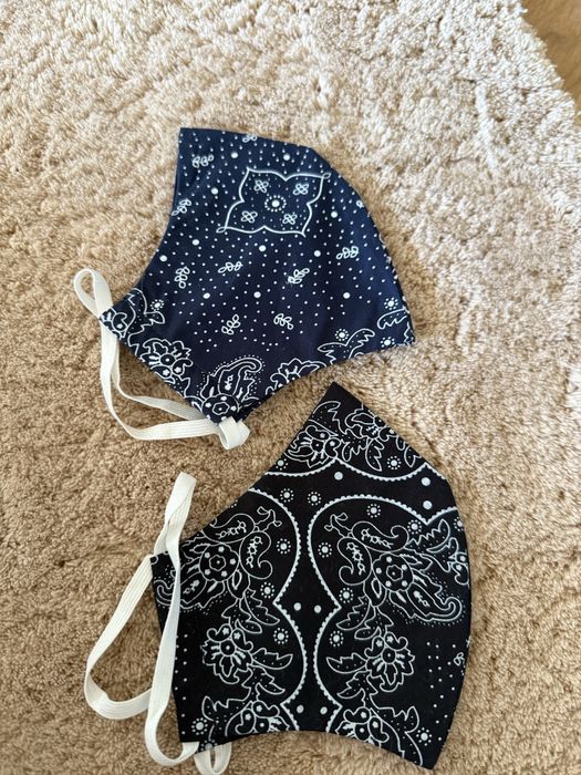 Maseczki LEVIS 2 sztuki granatowa czarna nowe bawełniane