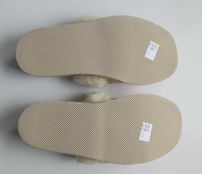 Домашні капці тапочки жіночі, овеча устілка натуральна шкіра розпродаж