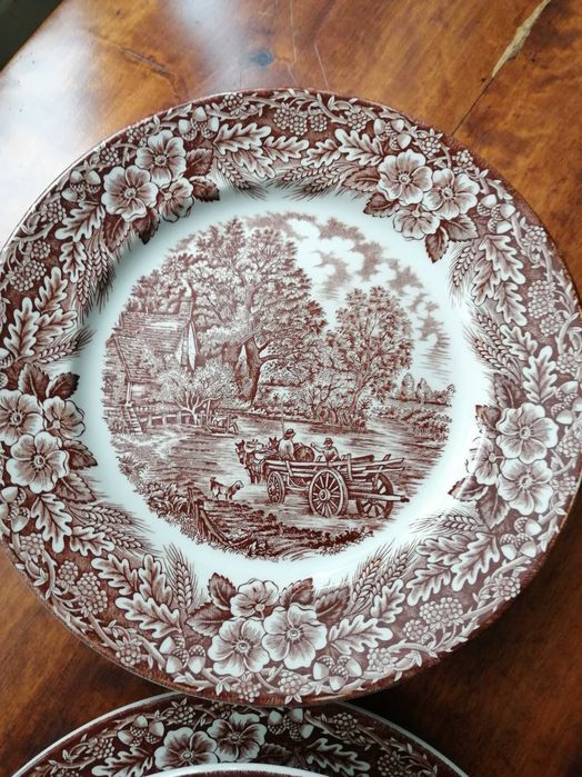 Zestaw obiadowy sygnowany BroadHurst Staffordshire Ironstone ANGLIA
