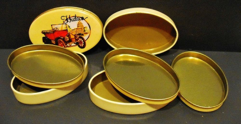 4 Latas antigas litografadas dos anos 70