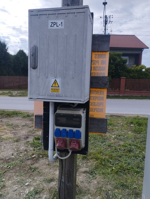 Przyłącze tymczasowe na plac budowy