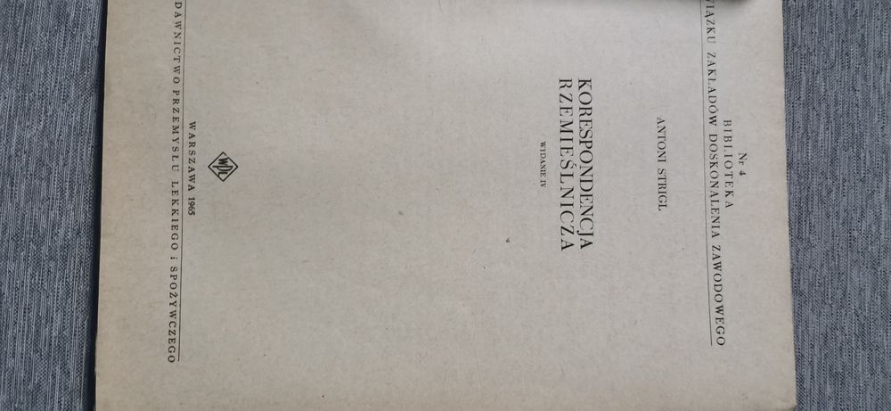 Korespondencja rzemieślnicza Antoni Strigl