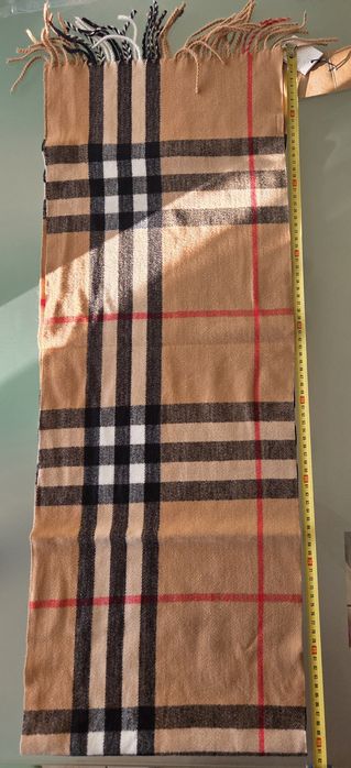 Szalik Burberry - 100% kaszmir