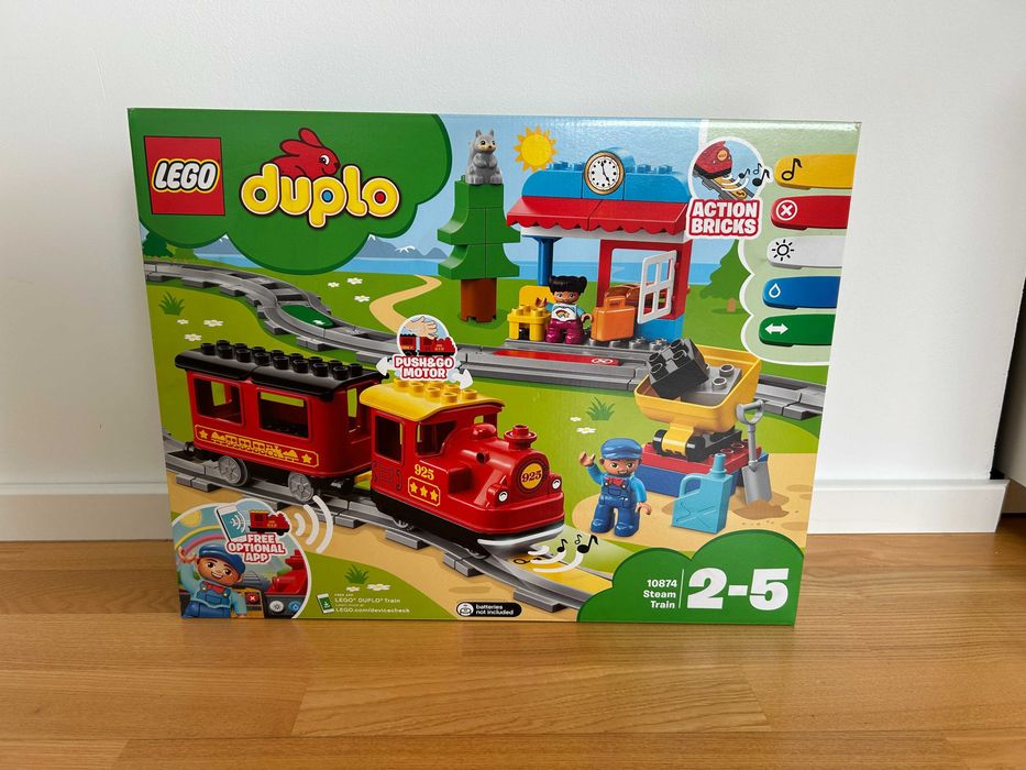 LEGO 10874 Duplo - Pociąg parowy Łączany / Oświęcim