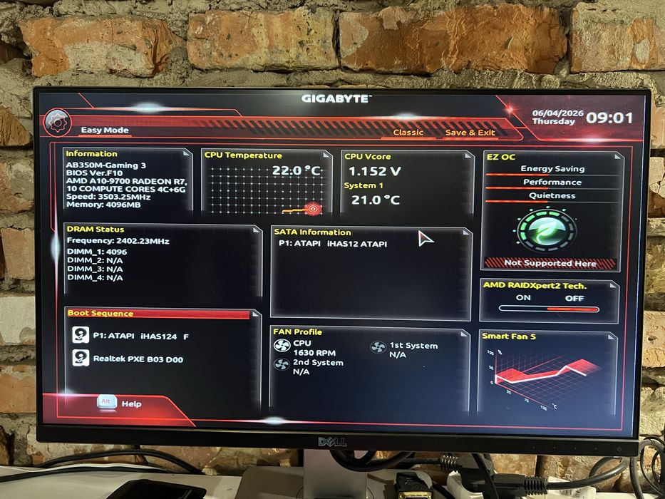 Материнська плата Gigabyte GA-AB350M-Gaming 3 + AMD A10