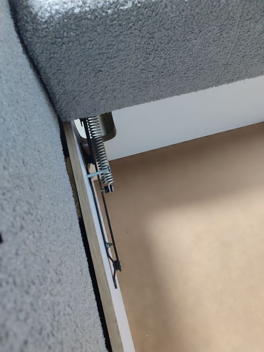 Диван євро книжка на  пружинному блоці і ламелях Розкриття на механізм