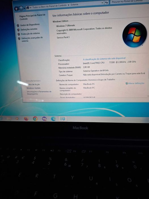 MacBook (A1181) Rápido com SSD + Windows 7 + Rato Grátis LP15