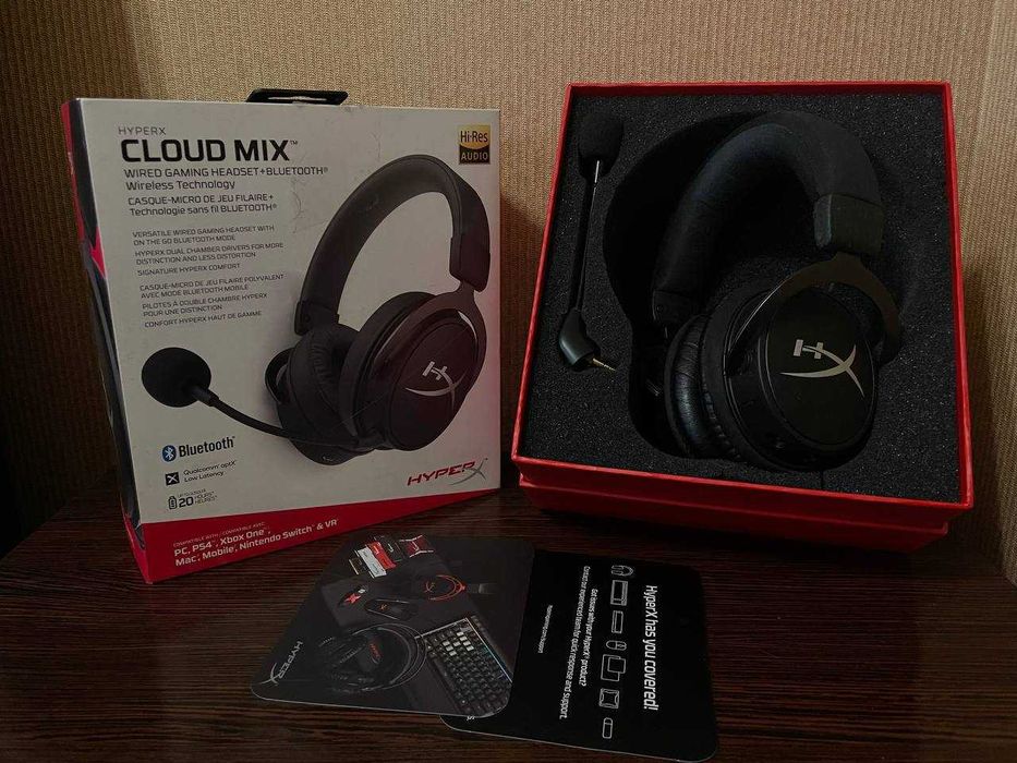 Беспроводная игровая гарнитура HyperX Cloud MIX Hi-Res Audio