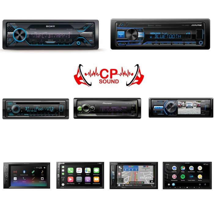 Auto radio 1 din / 2 din Pioneer Alpine Jvc Kenwood Sony p/ Carro Jipe