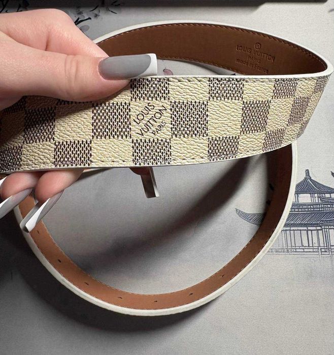 pasek Louis Vuitton biały