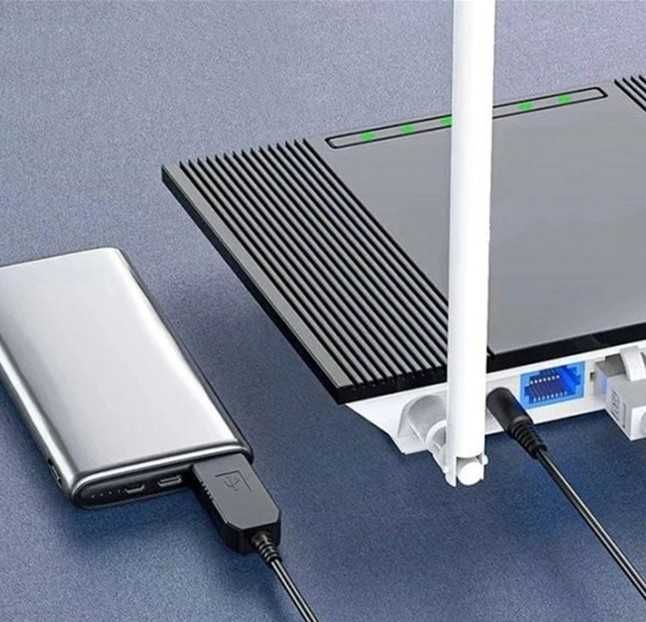 Кабель для роутера від повербанка на 12V,  9V і на 5V