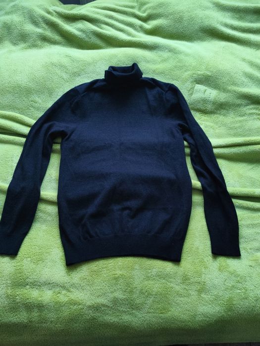 Reserved sweter golf  męski 100 wełna merino rozmiar M czarny