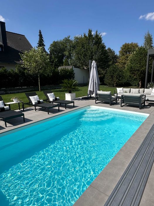 Basen ogrodowy poliestrowy z laminatu 6.2x3,25x1,55 ZESTAW