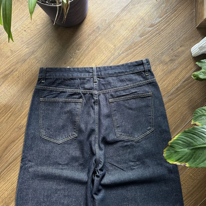 Raw Denim Wide Blue Baggy Jeans Сині Широкі Джинси Сирий Денім Racer Jaded London Skater y2k sk8 Bootcut Буткат Базові Штани Синие Opium опиум Джинсы