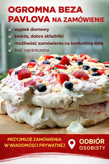 Domowe wypieki Beza Pavlowa
