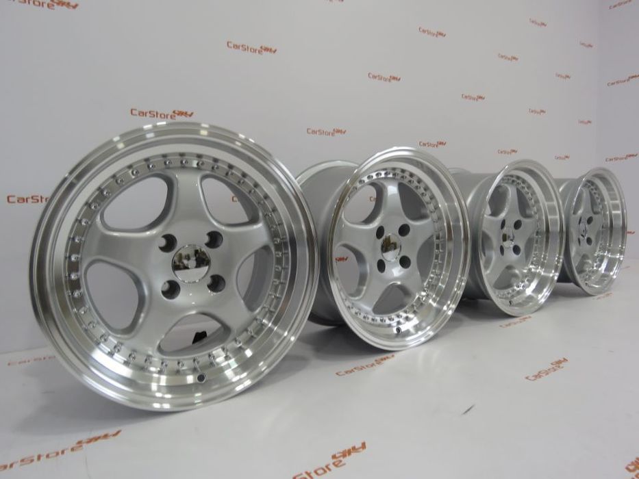 Jantes Look BBS 15 x 8 et 20 4x100 Cinza + Aba Polida