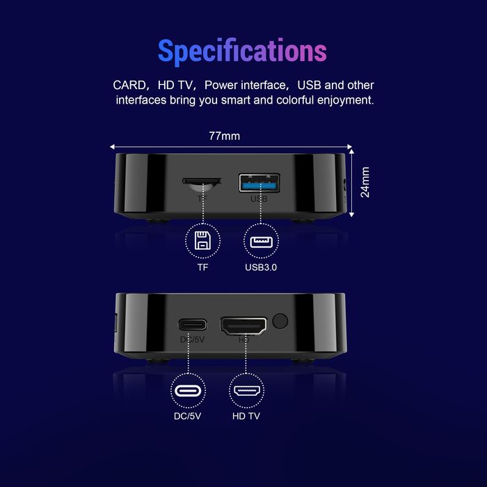 Android TV box 8GB/128GB SMART TV WIFI6 8K  Android 16 BT5.4 YouTube
