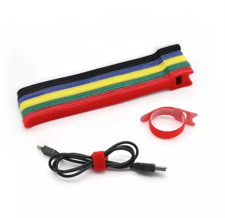 4 грн / шт. Липучка для кабелів стяжка червоні