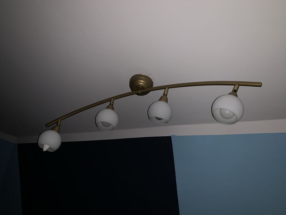 Lampa wisząca złota