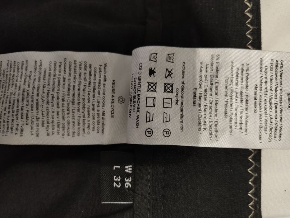 Spodnie Only & Sons Onsmarck Chinosy Czarne 36x32