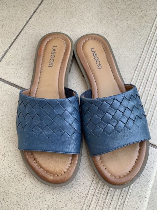 Klapki lasocki skórzane 36
