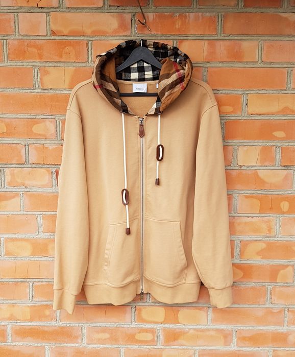 Burberry London худі кофта на змійці L-XL Nova Check Tartan