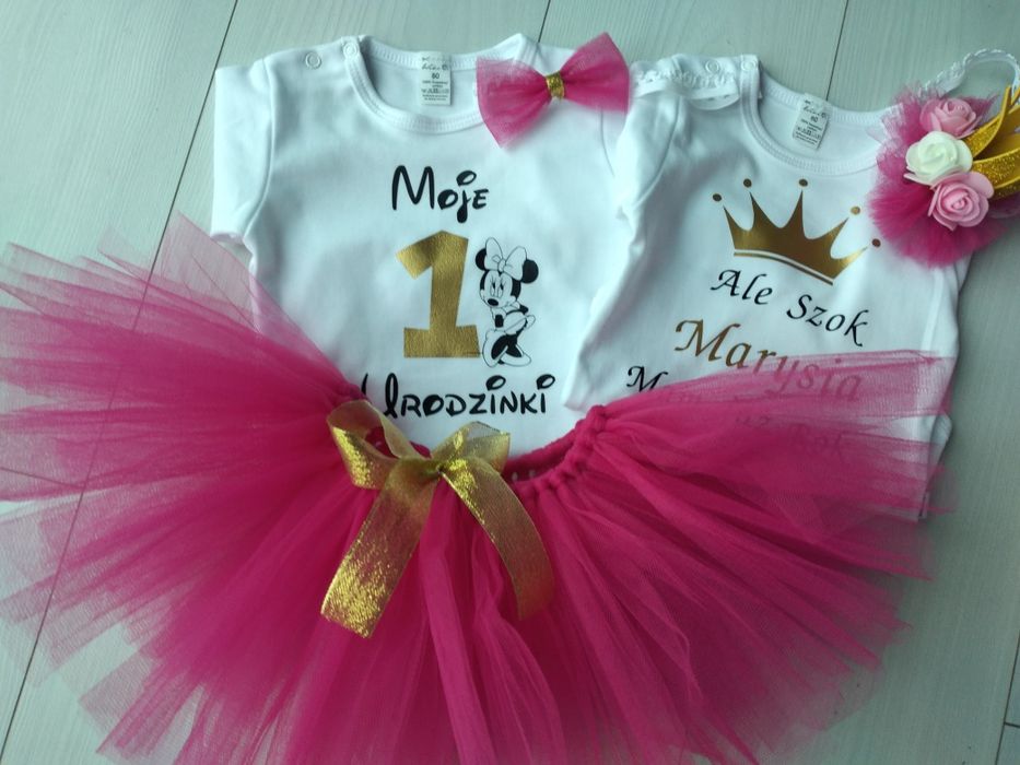 Komplet tutu rok pierwsze urodziny