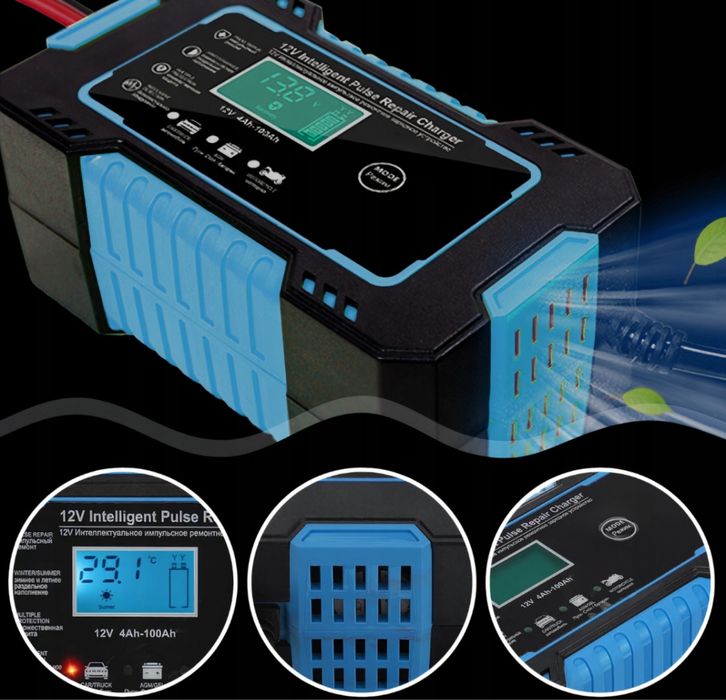 Prostownik do Akumulatorów Samochodowy Automatyczny z Funkcją Naprawy