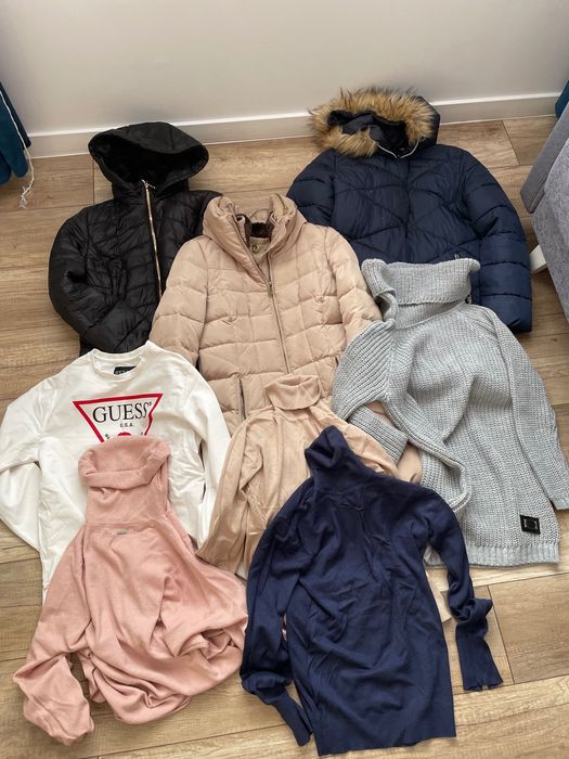 ZARA Mohito Adidas Guess Kurtki Bluzka Golfy