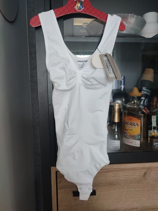 Nowe białe body cfab S creamy fabrics