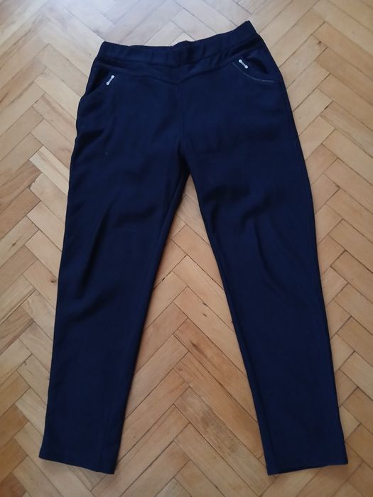 Ciemnogranatowe  spodnie damskie XL wygodne