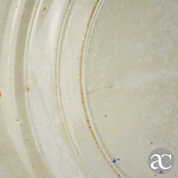 Par de pratos rasos em faiança inglesa