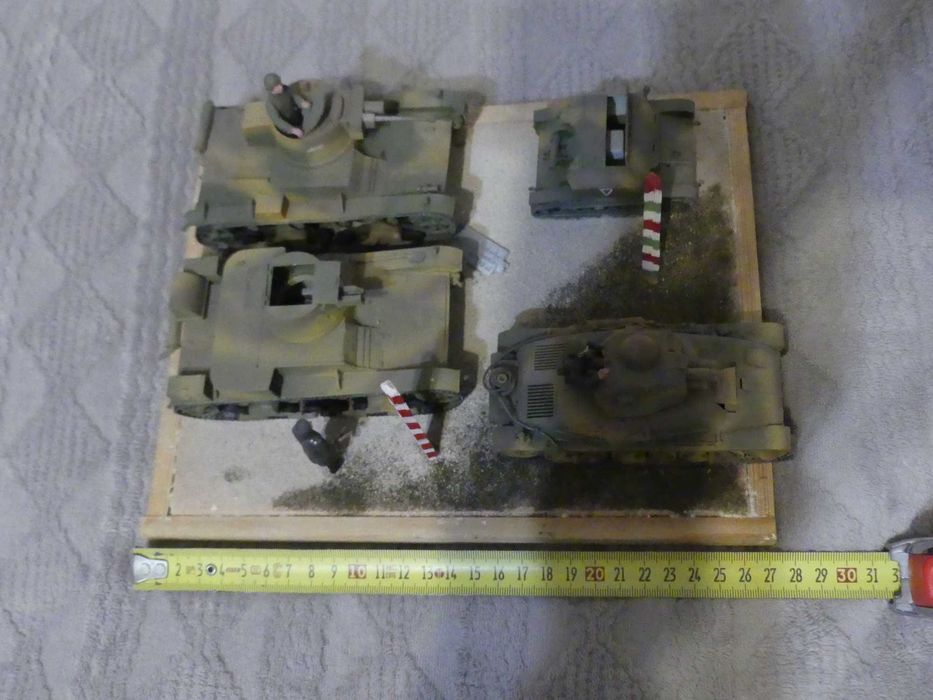 Diorama modelu czołgów wojska polskiego wrzesień 1939