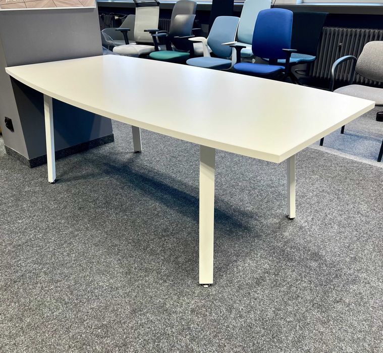 Stół konferencyjny 200x100 cm biały MDD Ogi A