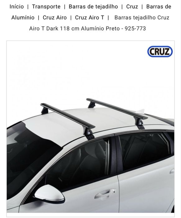 Barras tejadilho Cruz Airo T Dark para Peugeot 2008