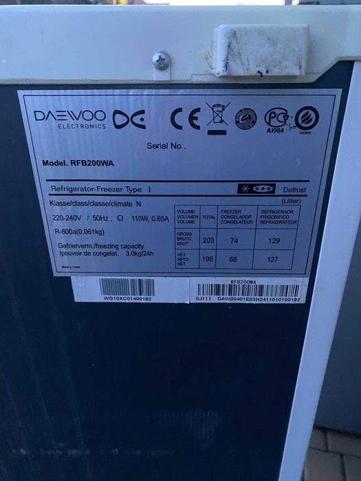 Półki do lodówki DAEIVOO RFB200WA