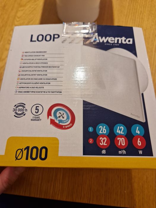 Awenta LOOP WL100H wentylator