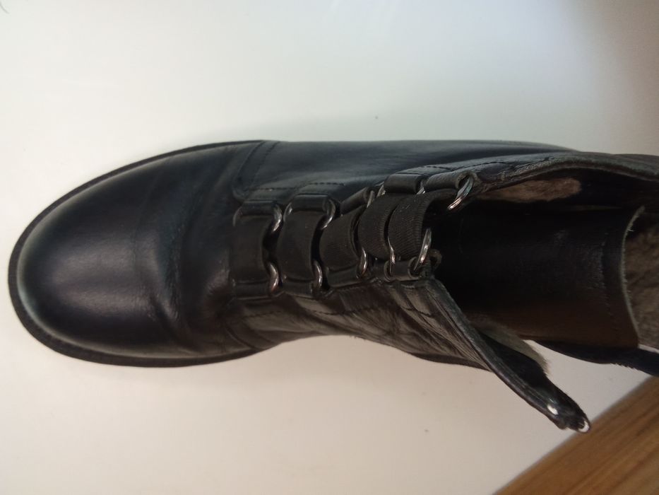 Зимние кожаные женские ботинки Juvkel