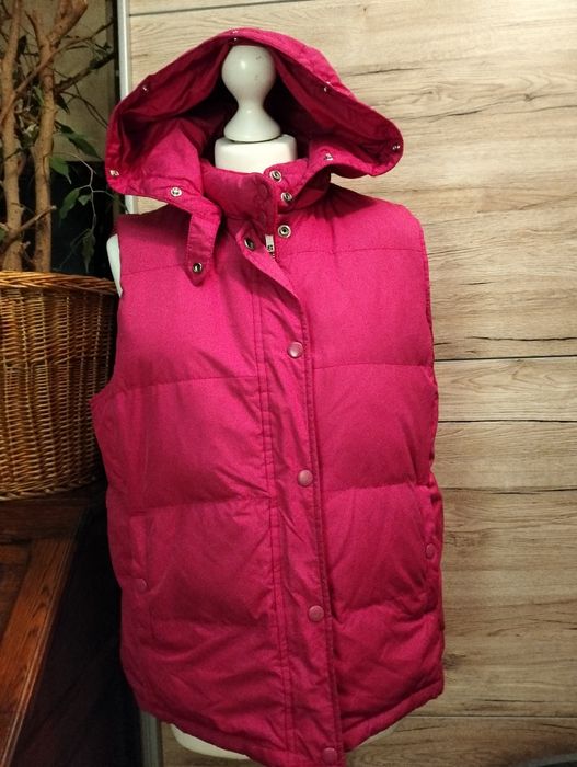 Ocieplacz z kapturem w kolorze fuksji; GAP; rozmiar L