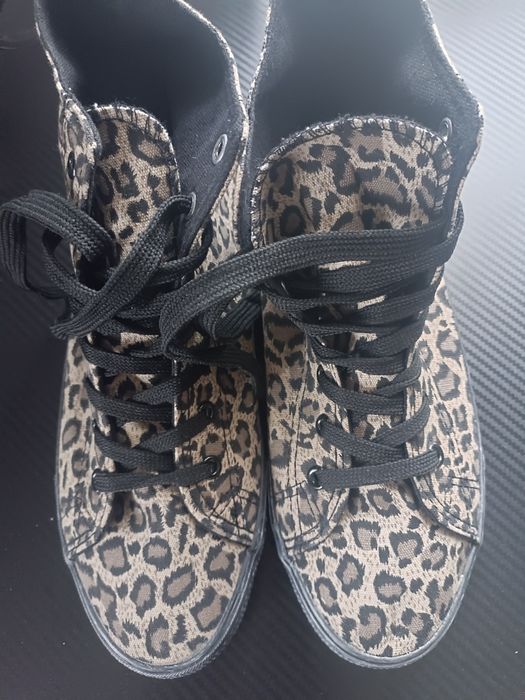 Trampki wysokie w panterkę roz 41