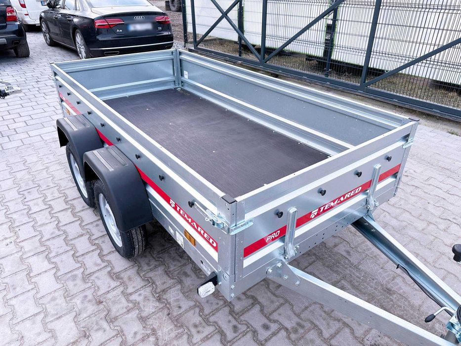 Nowa przyczepka 264 x 126 cm TEMARED PRO 2612/2 dwuosiowa samochodowa