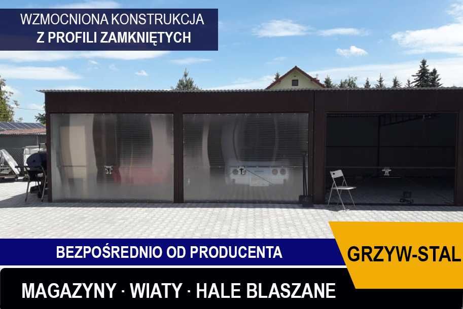 Garaż Blaszany Jednospadowy| Garaże Blaszane |Wiata |Hale - GRZYWSTAL*