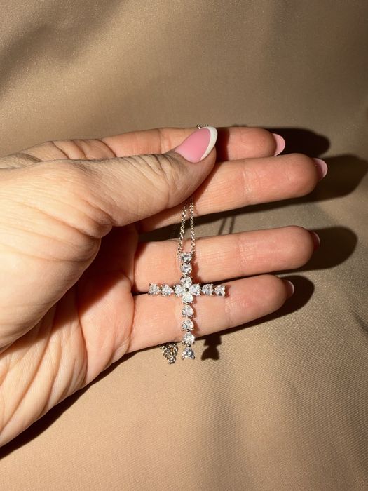 Хрестик срібний 925