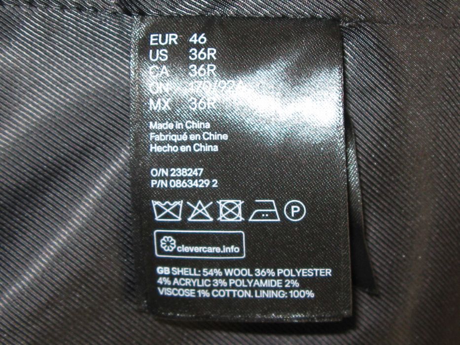 пальто мужское H&M, демисезонное 46р.